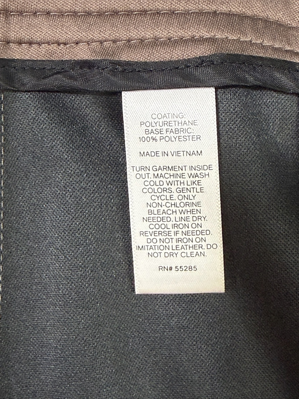 Express Chocolate Brown Faux Leather Mini Skirt with Side Zip - Picture 7 of 11